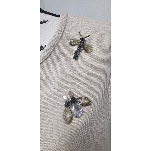 Banana Republic Jewel Embellished Cotton Linen Tank New Size XL Sold Out - Picture 2 of 16